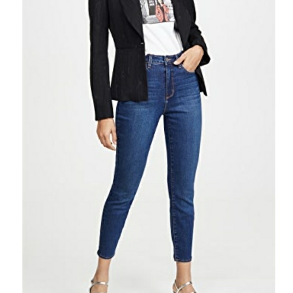 L'AGENCE Margot High Rise Skinny Jeans in Laguna Size 27